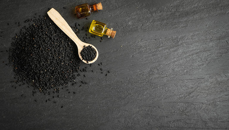 Black cumin seed oil and seeds