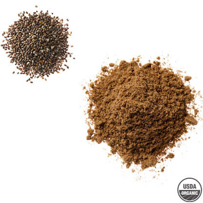Organic chia seed powder